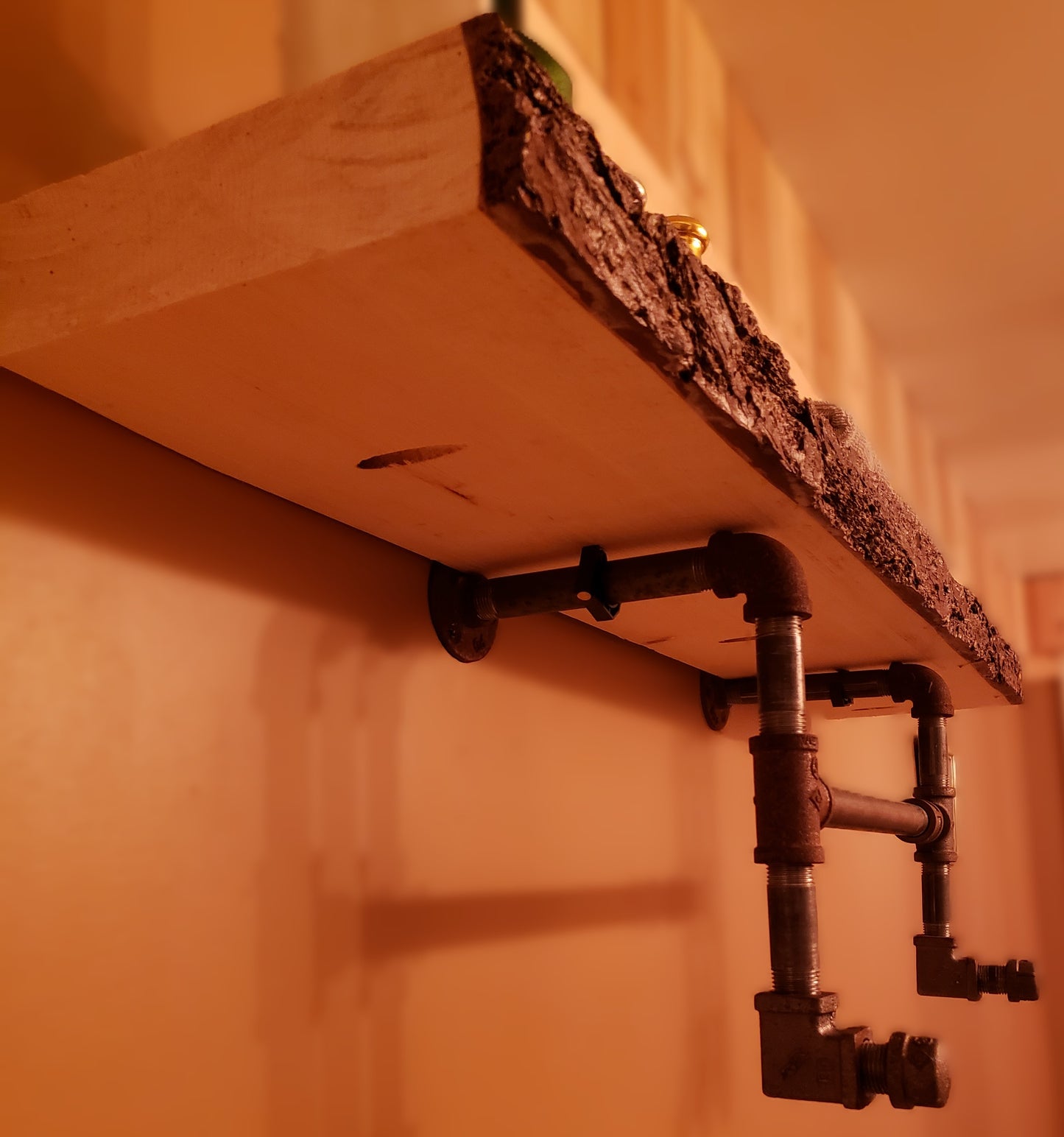 Urban-Industrial Wall Shelf