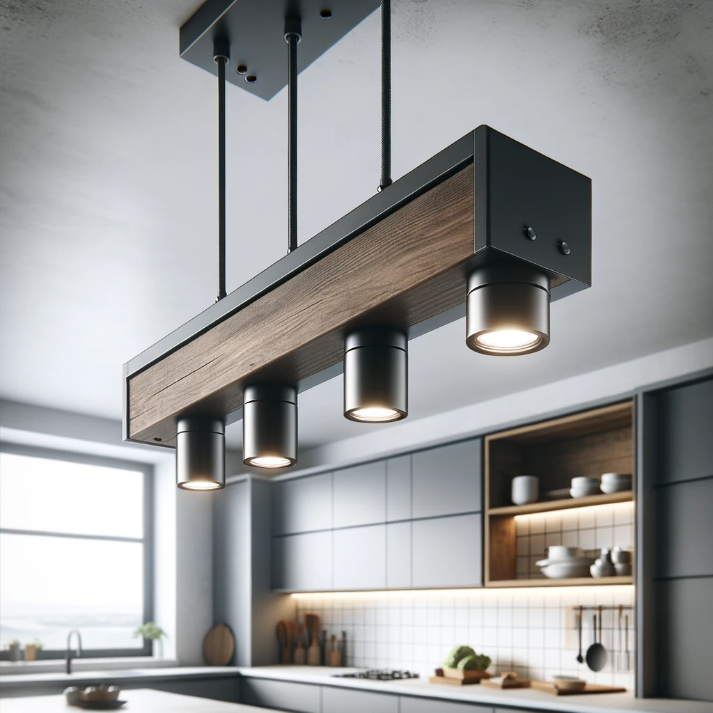 Contemporary Industrial Chandelier