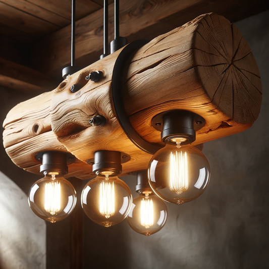Rustic Beam Pendant Light