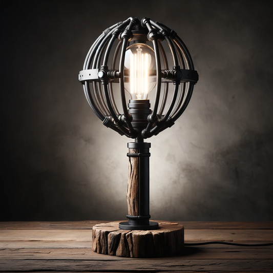 Globe Cage Table Lamp