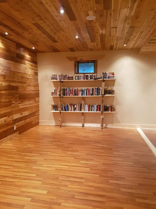 Rustic Industrial Bookshelves