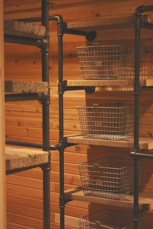 Rugged Charm Open Shelving