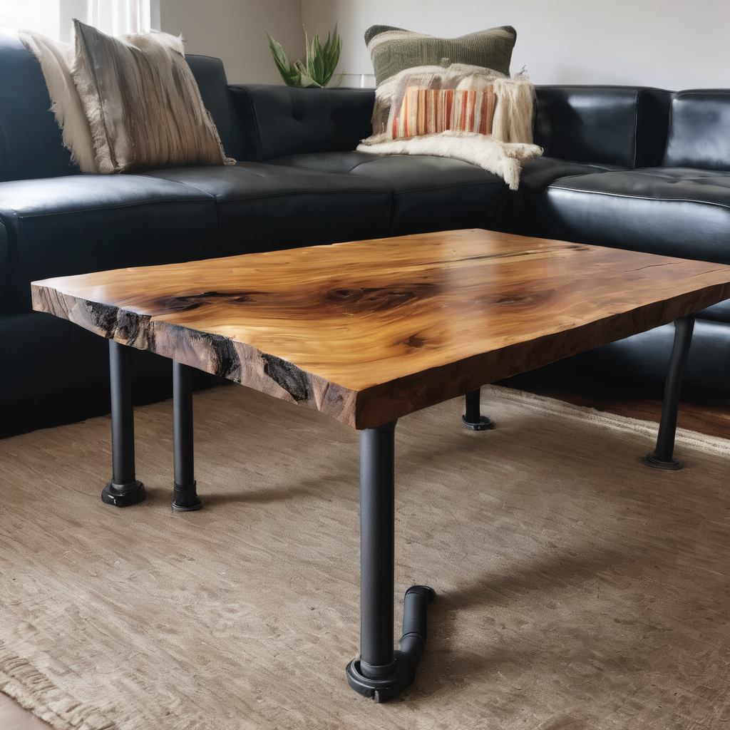 Artisian Live-Edge Coffee Table
